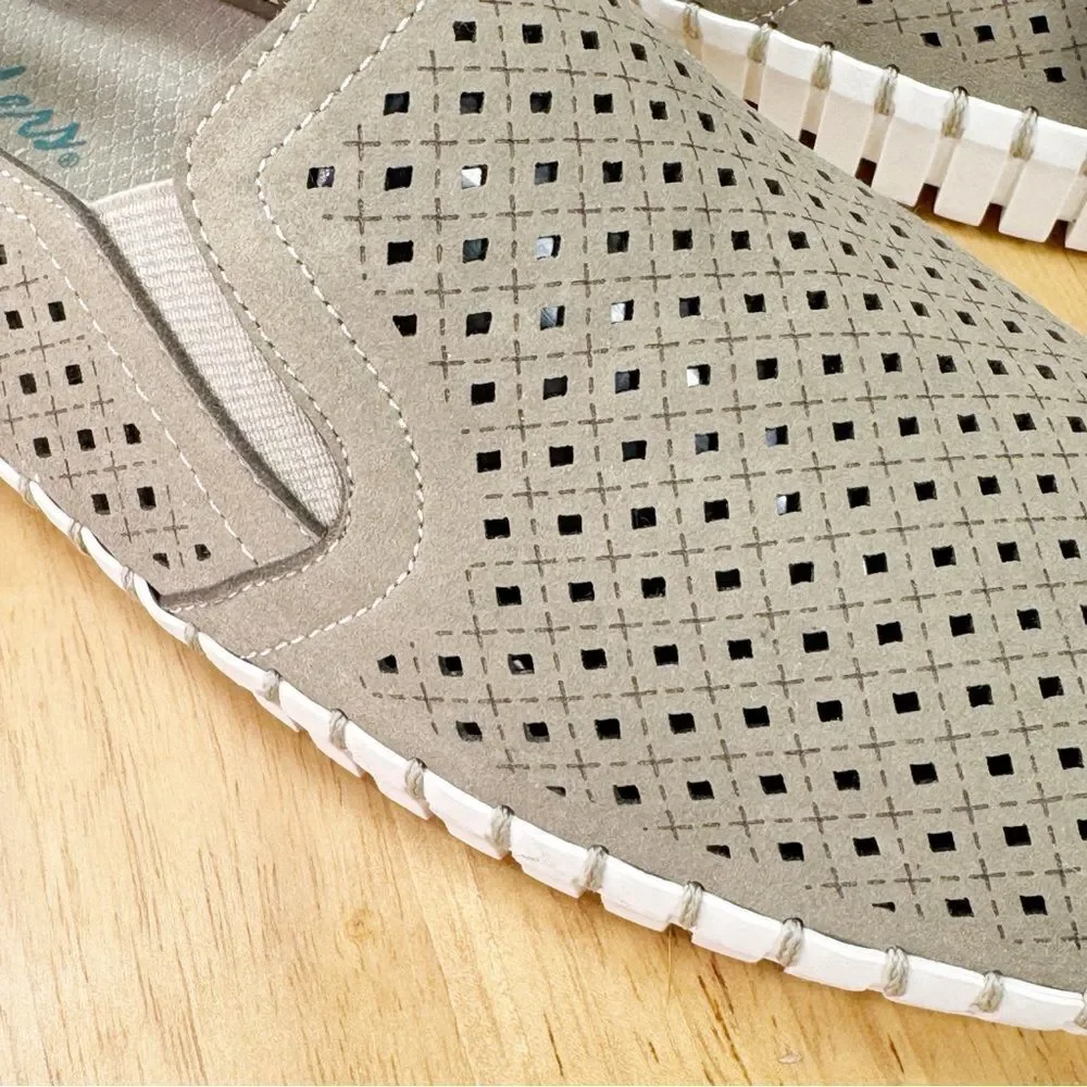 Skechers Sepulveda‎ Blvd Perforated Faux Suede Slip On Loafer Shoes Tan 11